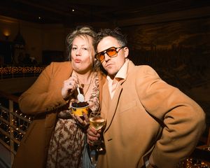 Alex Moffat, Caroline Rau Photo