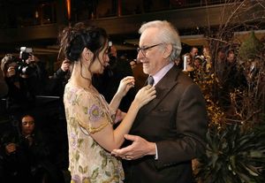 Writer/director Chloé Zhao (L) and producer Steven Spielberg Photo