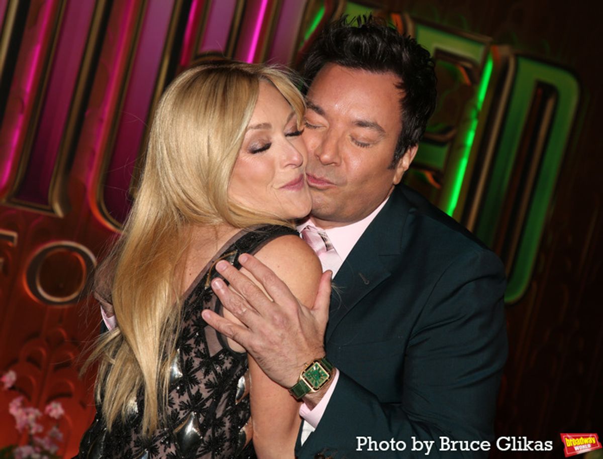 Jane Krakowski and Jimmy Fallon at 