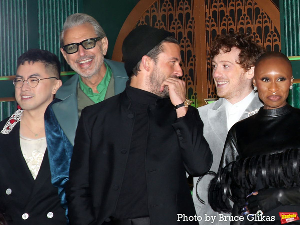 Bowen Yang, Jeff Goldblum, Jonathan Bailey, Ethan Slater and Cynthia Erivo at 
