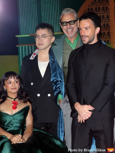 Marissa Bode, Bowen Yang, Jeff Goldblum and Jonathan Bailey Photo