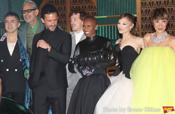 Bowen Yang, Jeff Goldblum, Jonathan Bailey, Ethan Slater, Cynthia Erivo, Ariana Grand Photo