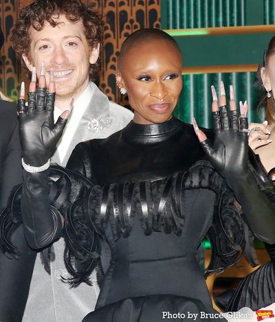 Ethan Slater and Cynthia Erivo  Photo