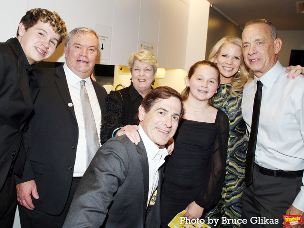 Tom Hanks, Kelli O'Hara, Greg Naughton and Family at 