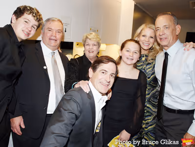 Tom Hanks, Kelli O'Hara, Greg Naughton and Family Photo