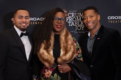 Emerging writer/dramatist Nick Brooks, George Street Artistic Producer Laiona   Miche Photo