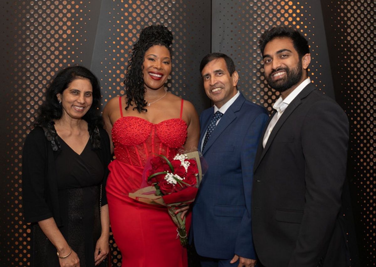 Actress Cloteal Horne with members from George Street Playhouse at 