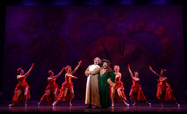 Denis Lambert, Byron St. Cyr, and the Company of A Christmas Carol. Photography by St Photo