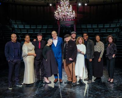 Steppenwolf ensemble members Glenn Davis, Ora Jones, Yasen Peyankov, Anna D. Shapiro, Photo