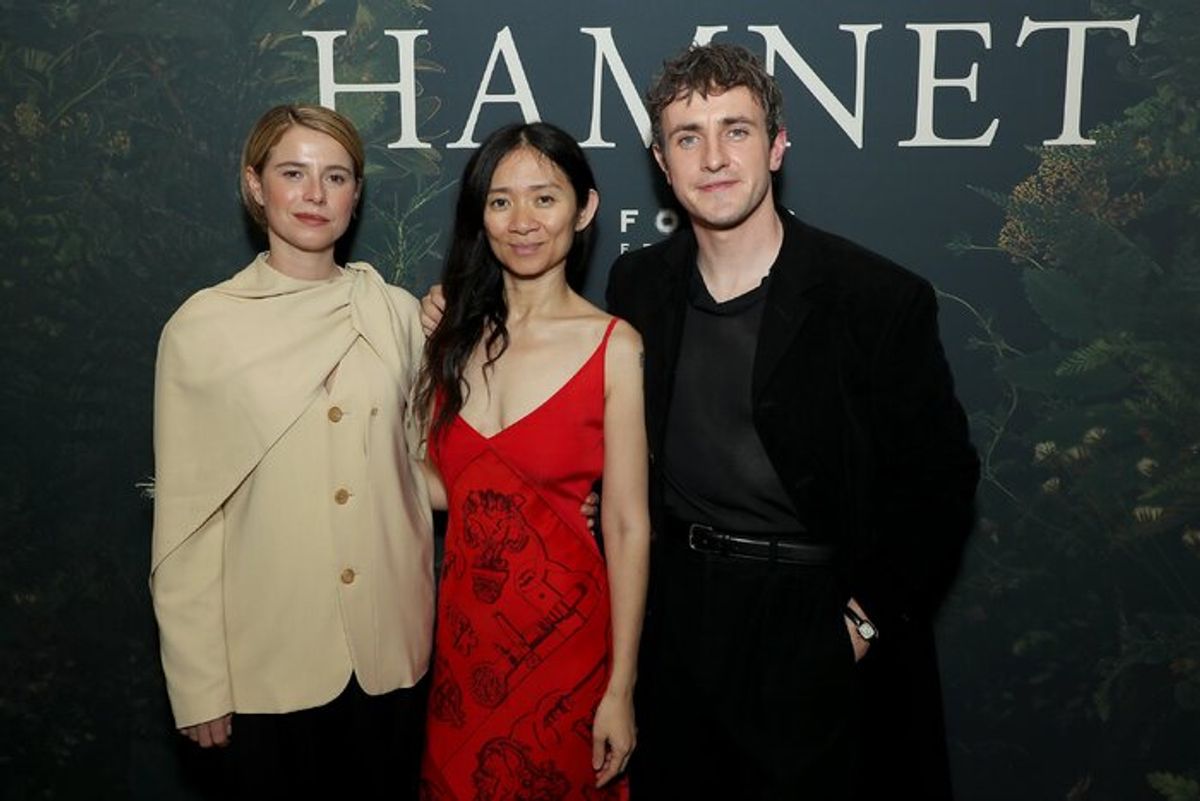 Jessie Buckley, Chloe Zhao (Director, Writer) and Paul Mescal     at 