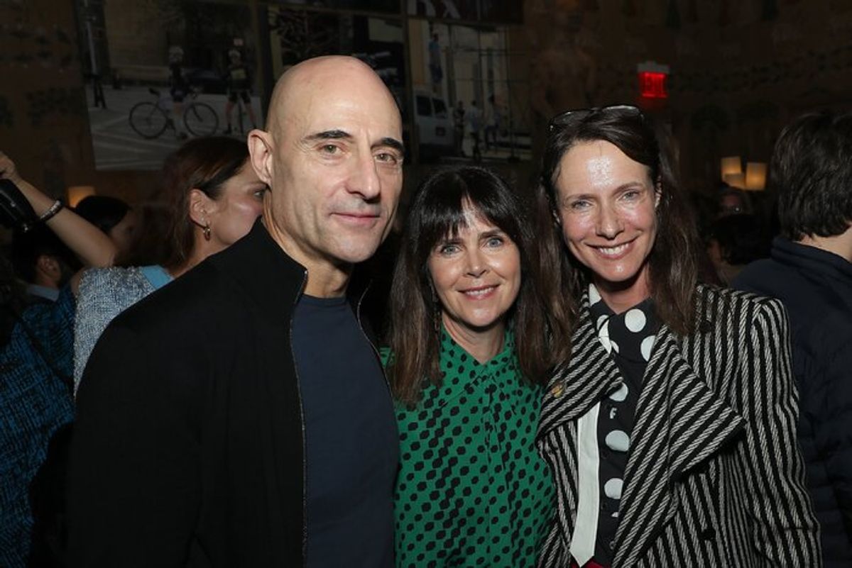 Mark Strong, Liza Marshall (Producer) and Dolly Wells at 