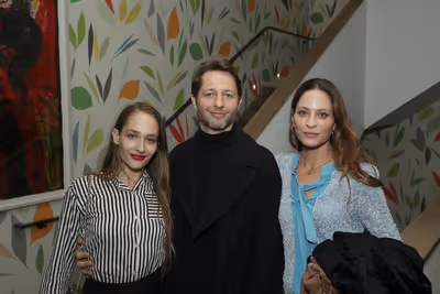 Jemima Kirke, Derek Blasberg and Rebecca Dayan  Photo