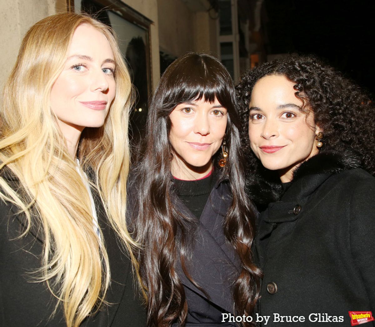 Justine Lupe, Zoe Winters and Juliana Canfield at 