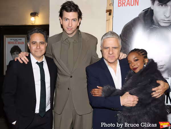 Rajiv Joseph, Nicholas Braun, Neil Pepe and Kara Young Photo