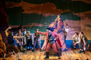 Brandon Walters (as Frederic), Trevor Martin (as the Pirate King), Sam Pottinger (as a pirate), Hasani Allen (as a pirate), Wesley Hodges (as Samuel), Christopher Patrick Mullen (as a pirate), Liam Gerard (as a pirate), Sadie Koopman @ BroadwayWorld Brandon Walters (as Frederic), Trevor Martin (as the Pirate King), Sam Pottinger (as Photo