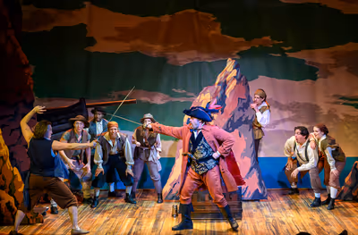 Brandon Walters (as Frederic), Trevor Martin (as the Pirate King), Sam Pottinger (as  Photo