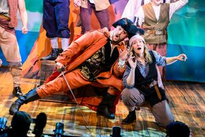 Trevor Martin (as The Pirate King), Emilie Gulber @ BroadwayWorld Trevor Martin (as The Pirate King), Emilie Gulber Photo