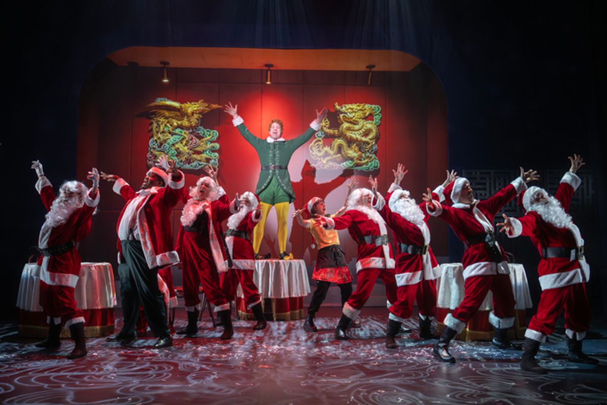 Chris Stevens and the Cast of ELF: THE MUSICAL at 