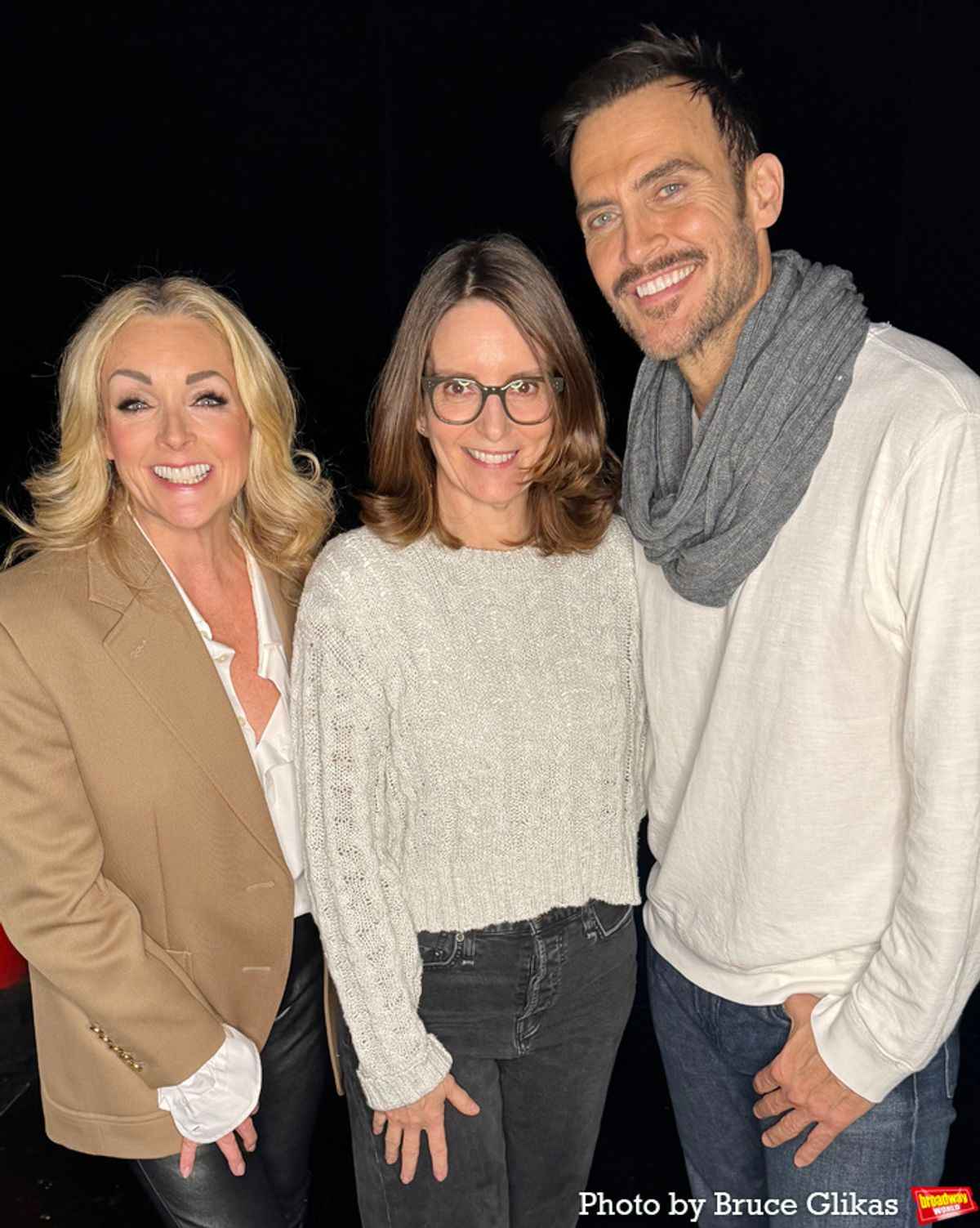 Jane Krakowski, Tina Fey and Cheyenne Jackson  at 