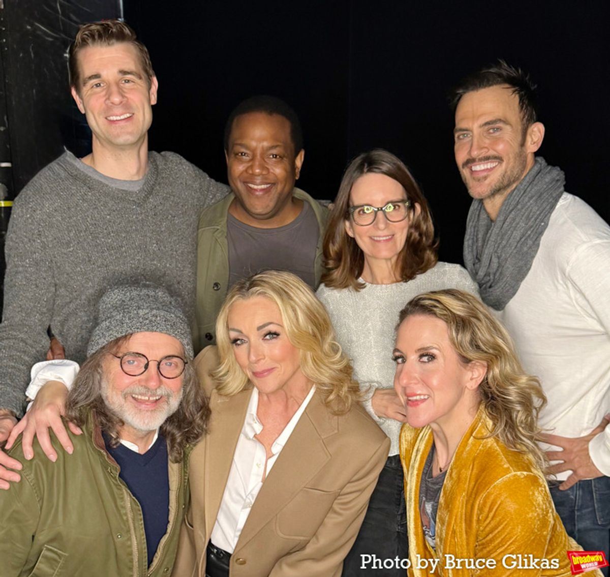 Martin Landry, Jeff Richmond, Jane Krakowski, John-Andrew Morrison, Tina Fey, Jenn Harris and Cheyenne Jackson at 