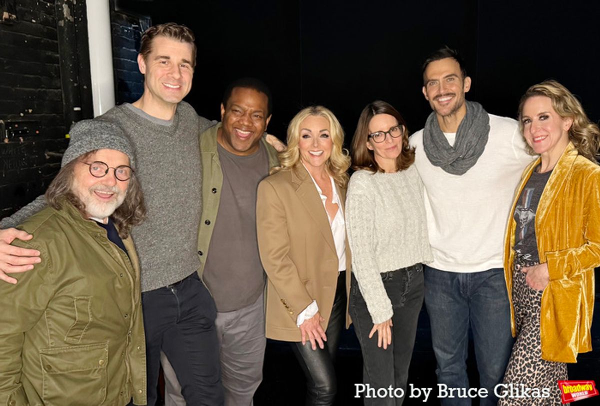 Jeff Richmond, Martin Landry, Jane Krakowski, John-Andrew Morrison, Tina Fey, Jenn Harris and Cheyenne Jackson at 