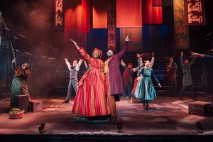 Claudia Kariuki, Obioma Ugoala, and A Christmas Carol company Photo