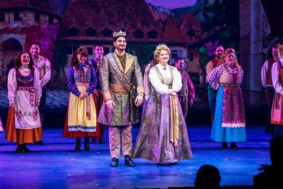 Nathan Lucrezio, Sherz Alletaha, and the cast  Photo
