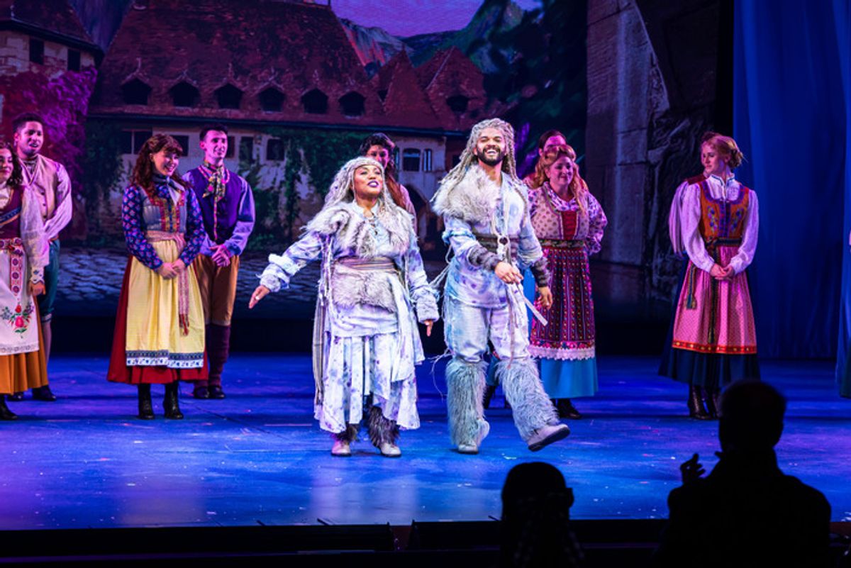 Badia Farha, Albert Jennings, and the cast  at 