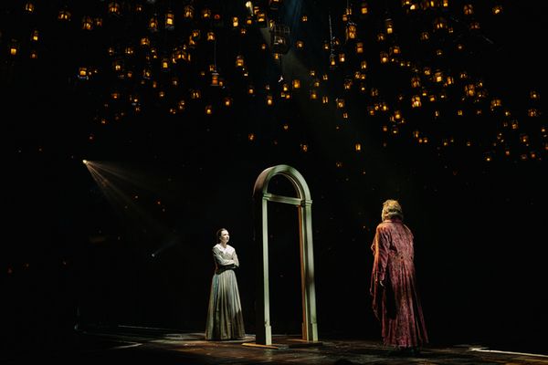 Julia Knitel and Michael Cerveris Photo
