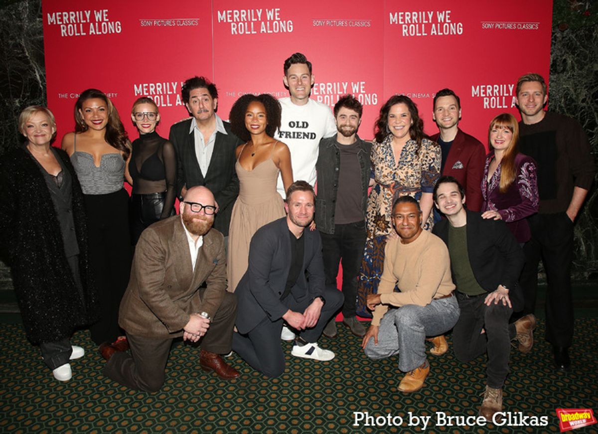(Back Row L-R) Director Maria Friedman, Jamila Sabares-Klemm, Katie Rose Clarke, Reg Rogers, Talia Robinson, Evan Alexander Smith, Daniel Radcliffe, Lindsay Mendez, David Purdy, Gemma Baird, Corey Mach 
(Front Row L-R) Jacob Keith Watson, Brian Sears, Vishal Vaidya and Koray Tahran at 
