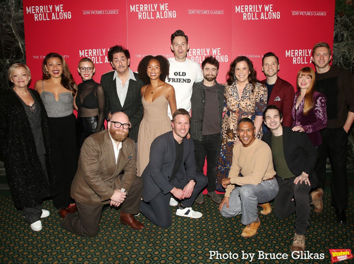 (Back Row L-R) Director Maria Friedman, Jamila Sabares-Klemm, Katie Rose Clarke, Reg Rogers, Talia Robinson, Evan Alexander Smith, Daniel Radcliffe, Lindsay Mendez, David Purdy, Gemma Baird, Corey Mach 
(Front Row L-R) Jacob Keith Watson, Brian Sears, Vishal Vaidya and Koray Tahran at 