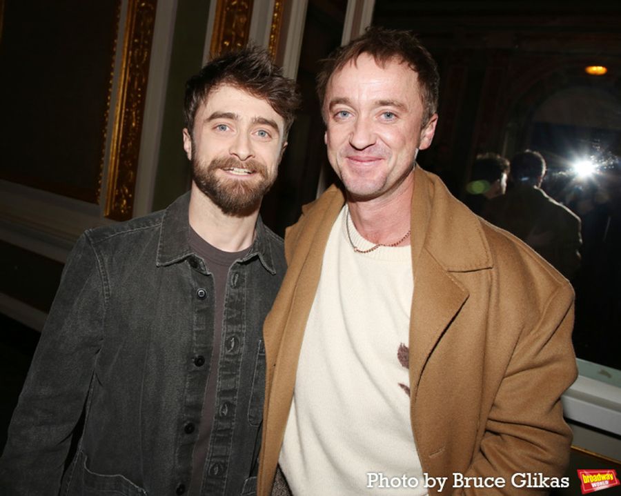 Photos: Daniel Radcliffe & Tom Felton Have a Harry Potter Reunion at MERRILY WE ROLL ALONG Premiere  Image