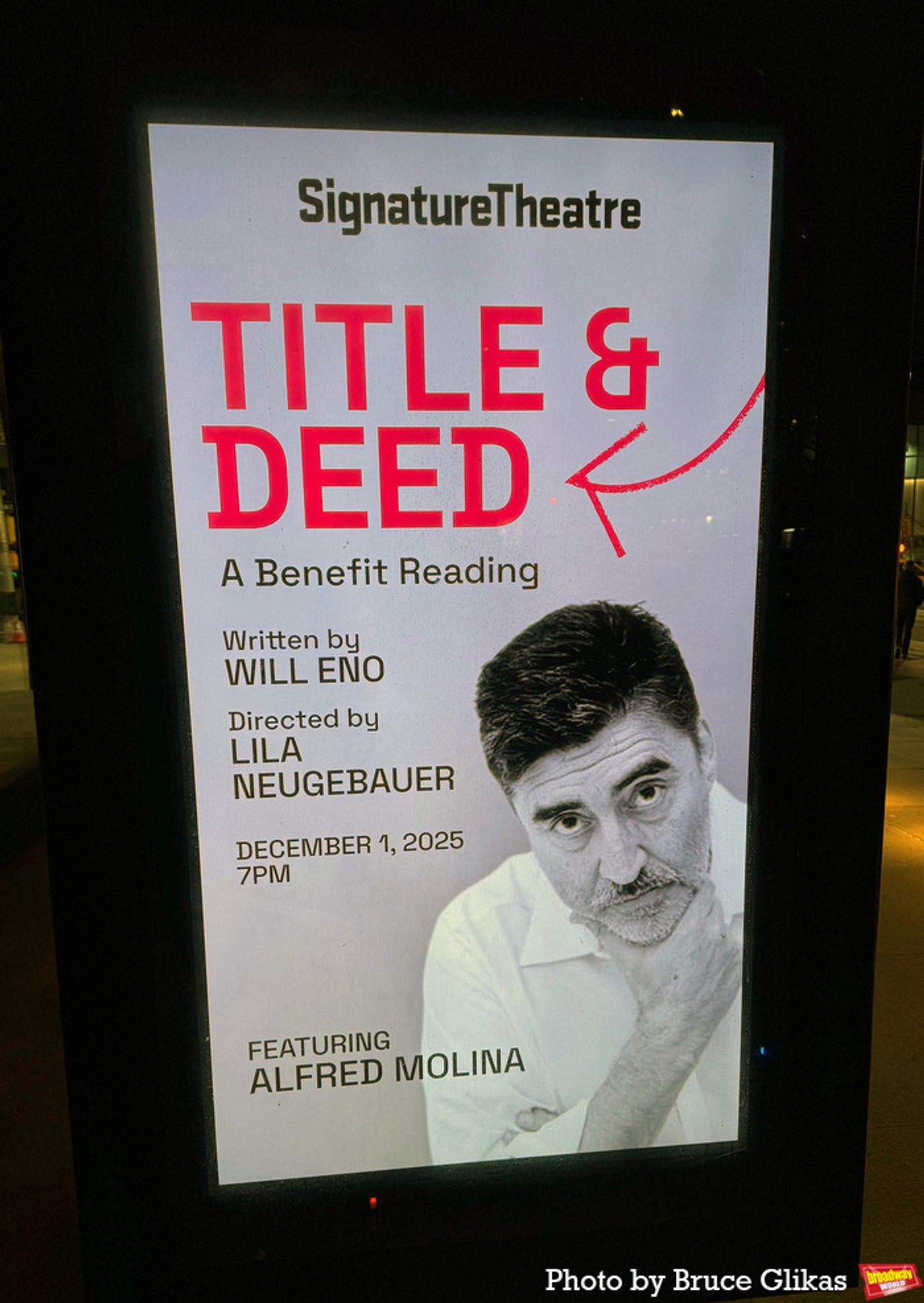 Photos: Alfred Molina Stars in TITLE AND DEED for Signature Theater's Benefit Performance  Image