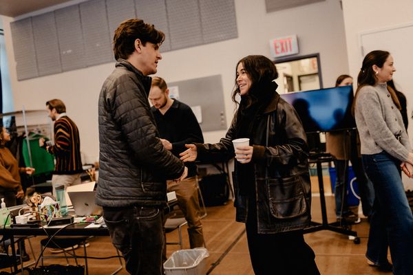 The cast of All Out: Comedy About Ambition by Simon Rich Photo