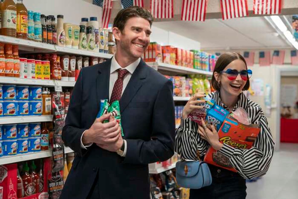 Bryan Greenberg, Lily Collins at 