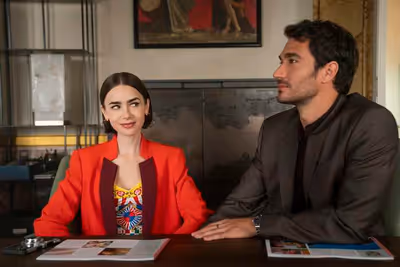 Lily Collins, Eugenio Franceschini Photo