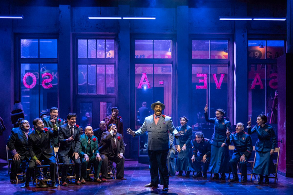 The cast of Guys and Dolls at Shakespeare Theatre Company at 