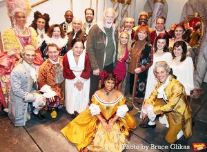 Reba McEntire & Rex Linn pose with The Cast of "The Queen of Versailles" including Kristin Chenoweth, F. Murray Abraham, Melody Butiu, Stephen DeRosa, Greg Hildreth, Tatum Grace Hopkins, Isabel Keating, Michael McCorry Rose, Shea Renne, Pablo David Laucerica, Andrew Kober ×Cassondra James, KJ Hippensteel, Drew Elhamalawy, David Aron Damane, Yeman Brown and Ryah Nixon @ BroadwayWorld Reba McEntire & Rex Linn pose with The Cast of "The Queen of Versailles" including Kr Photo
