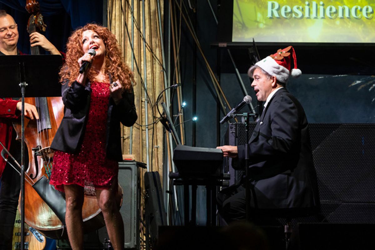 Kelli Rabke, John Fischer at 