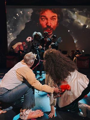 John Paul Batista, Rick Batalla, Luis Martinez (back row) with (foreground) Matt Walk Photo