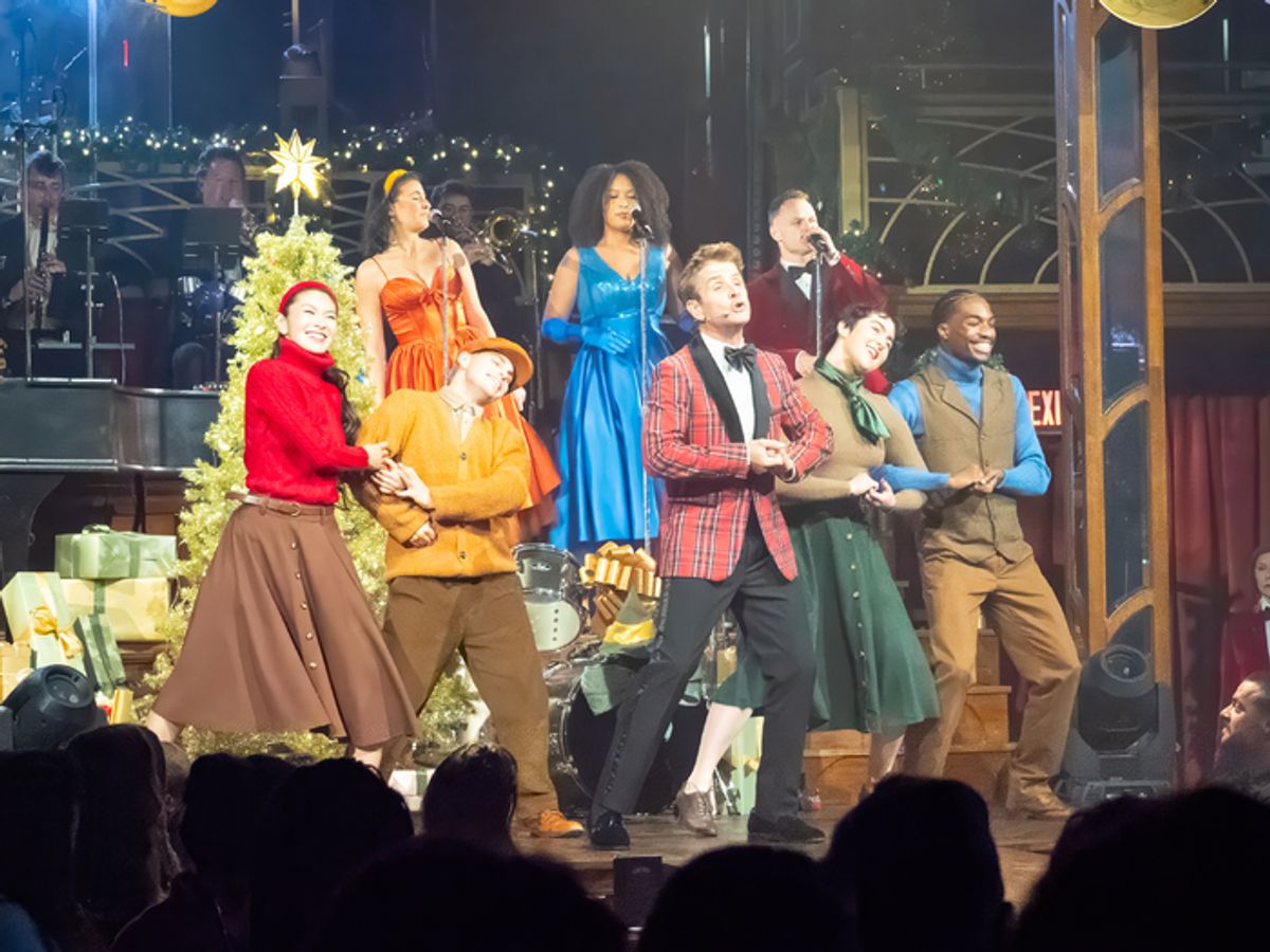 Joey McIntyre with Tina Hidai, Maeva Feitelson, Austin Lee, Keh Mey, James Byous, Jessica Bally, and Princeton Kirkland at 