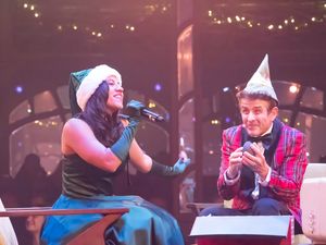 Cheyenne Isabel Wells and Joey McIntyre @ BroadwayWorld Cheyenne Isabel Wells and Joey McIntyre Photo