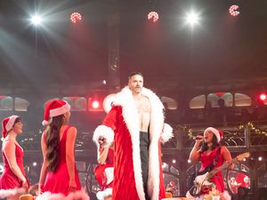 Brian Austin Crum with Jessica Bally, Tina Hidai, and Cheyenne Isabel Wells Photo