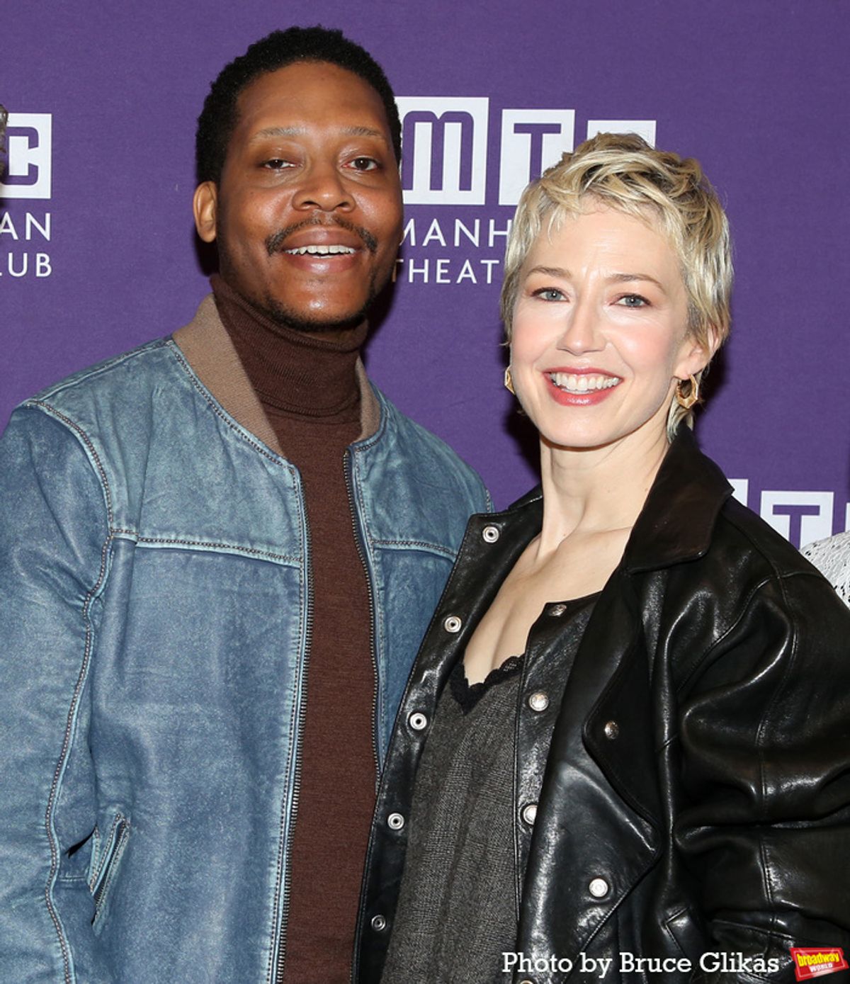 Namir Smallwood and Carrie Coon at 