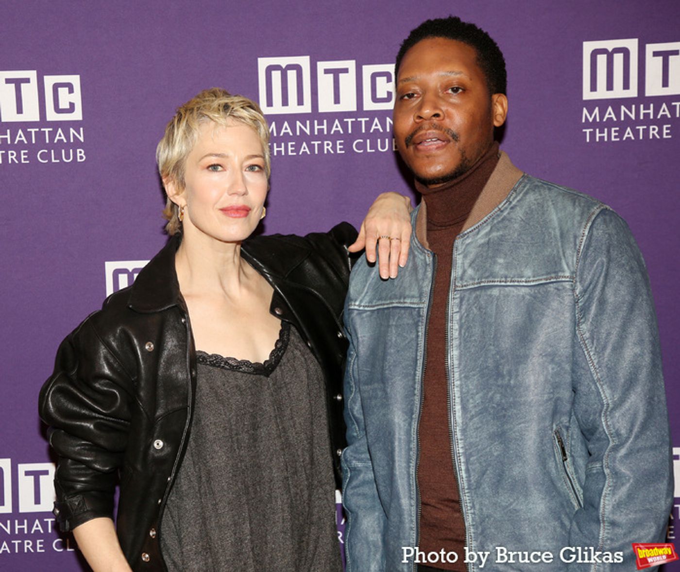Photos: Carrie Coon and the Cast of BUG Meets the Press  Image