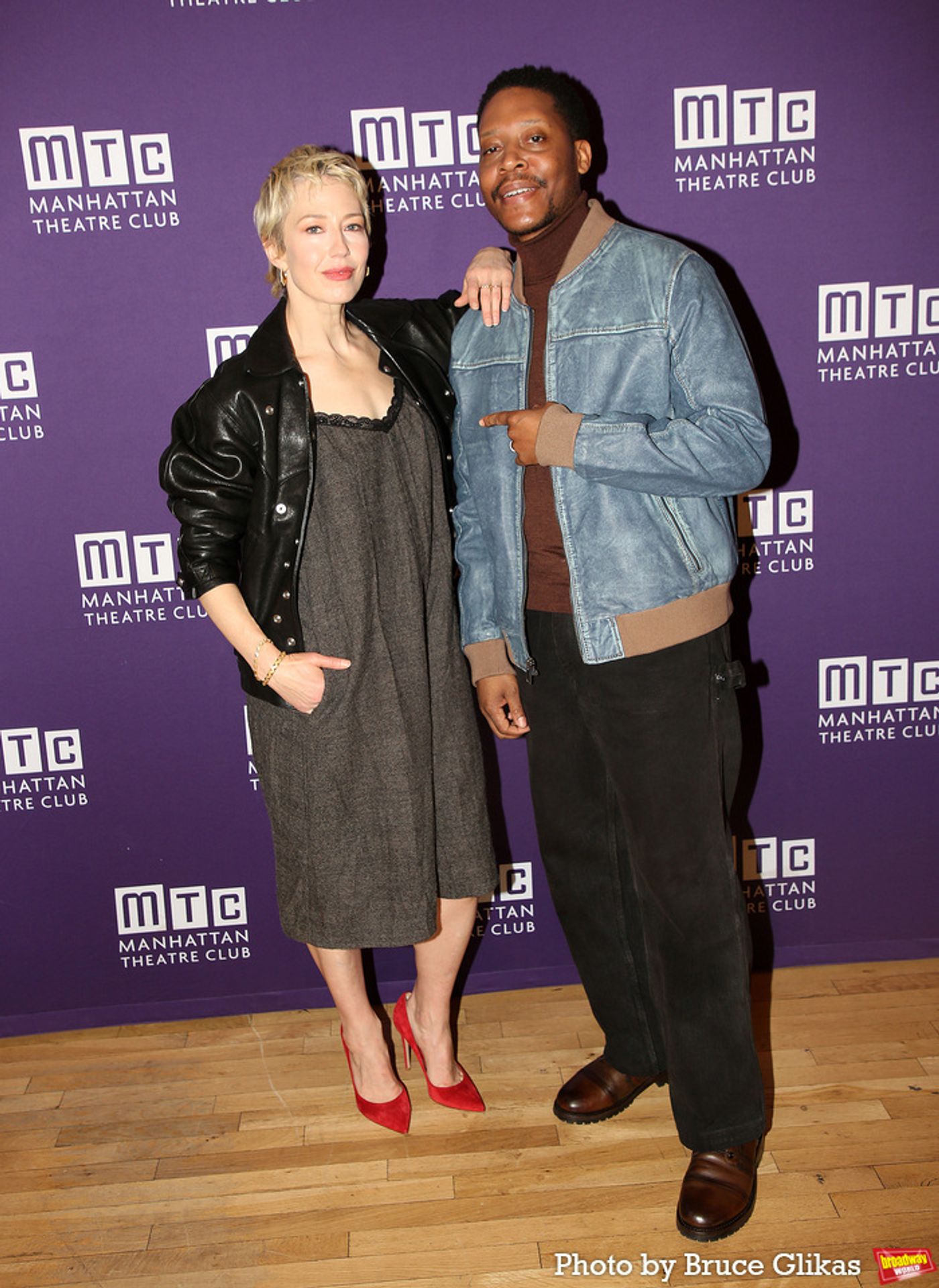 Photos: Carrie Coon and the Cast of BUG Meets the Press  Image