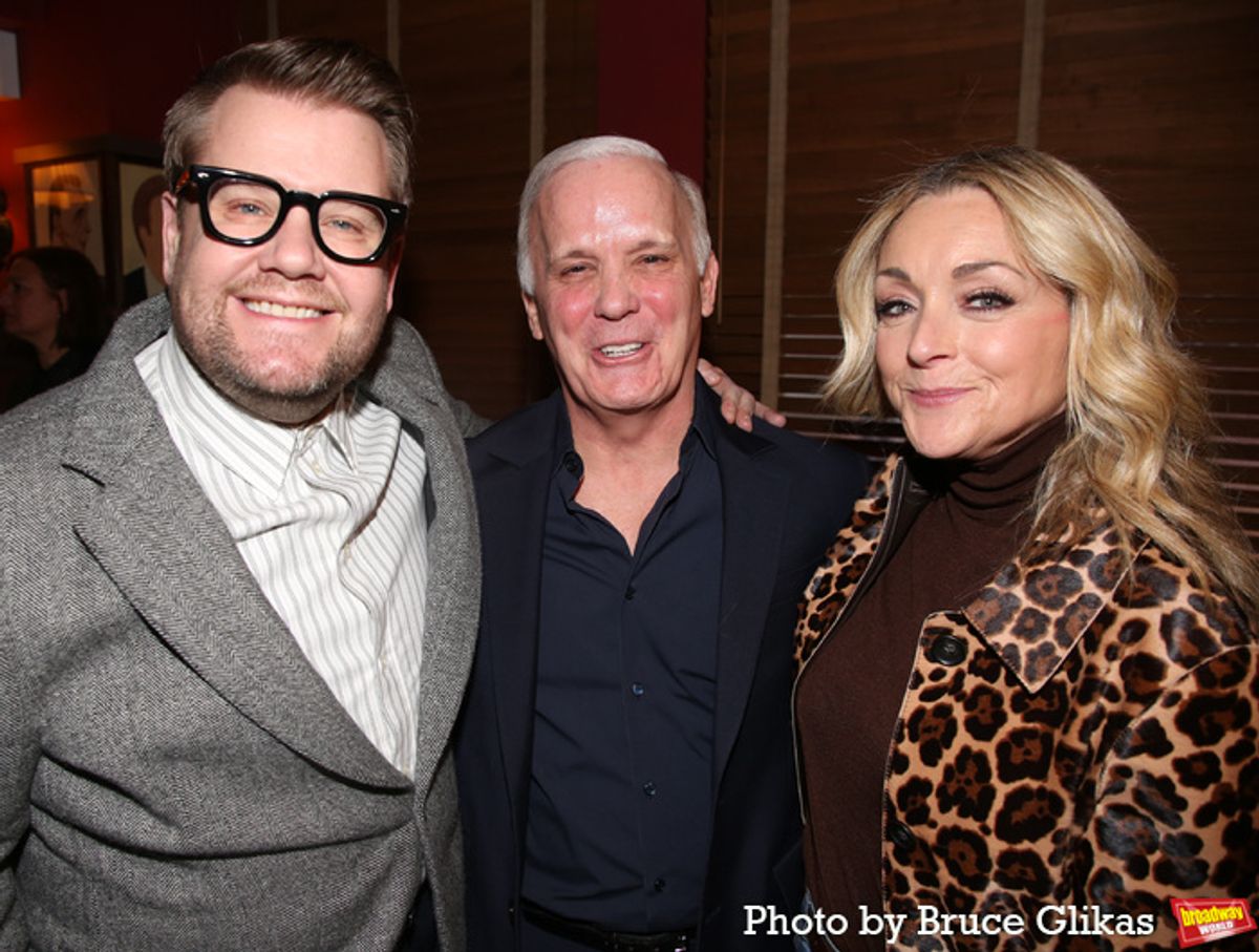 James Corden, Scott Ellis and Jane Krakowski  at 
