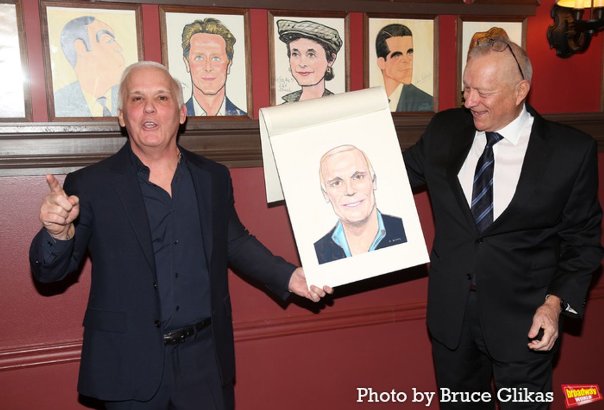 Scott Ellis and Sardi's Max Klimavicius  at 