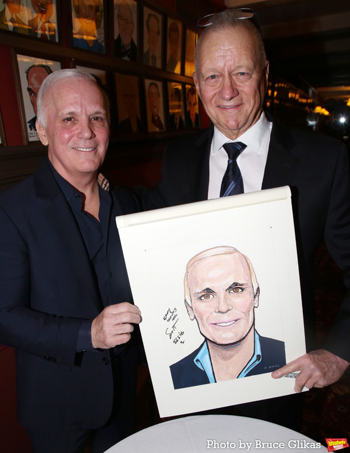 Scott Ellis and Sardi's Max Klimavicius  at 