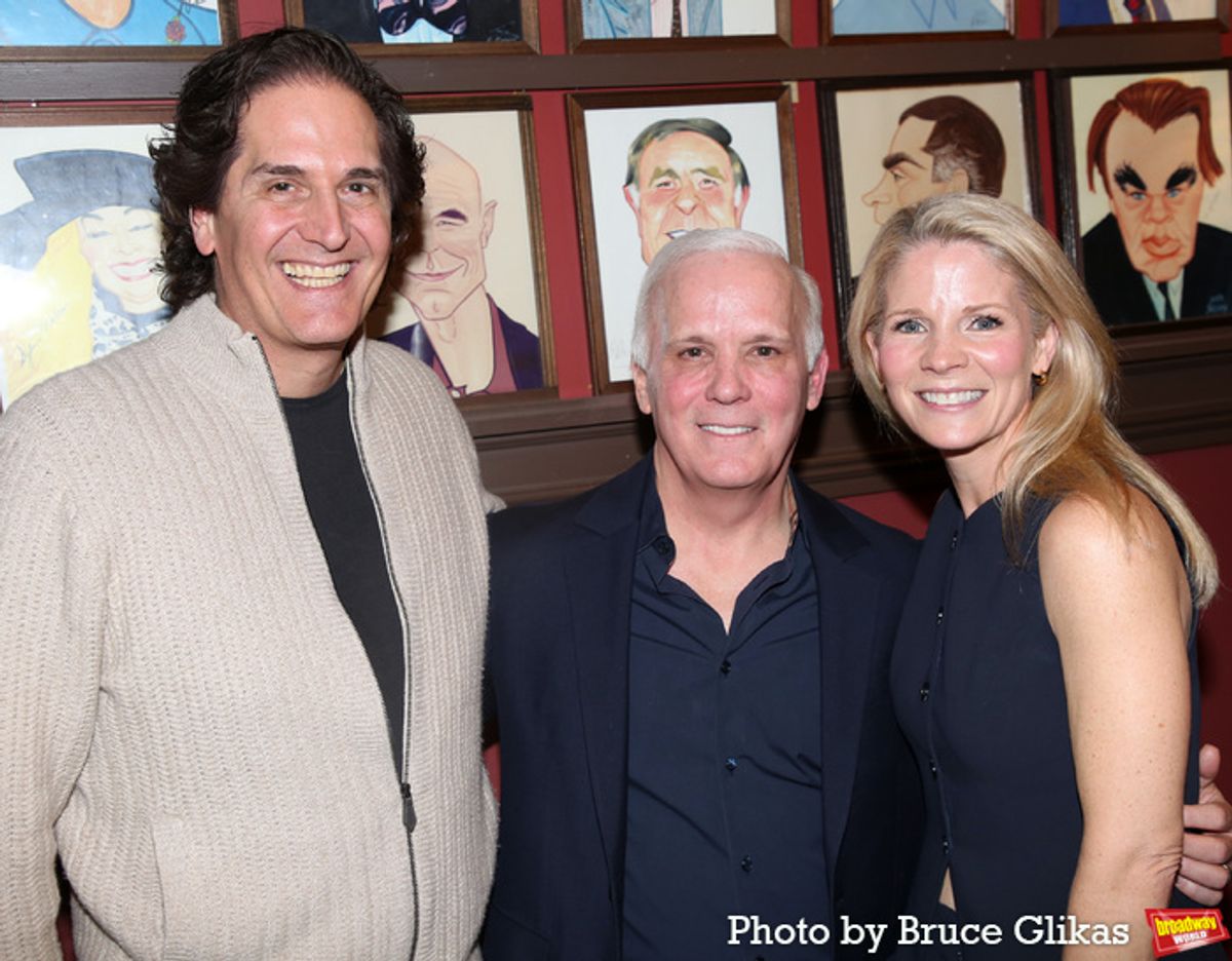 Nick Scandalios, Scott Ellis and Kelli O'Hara at 